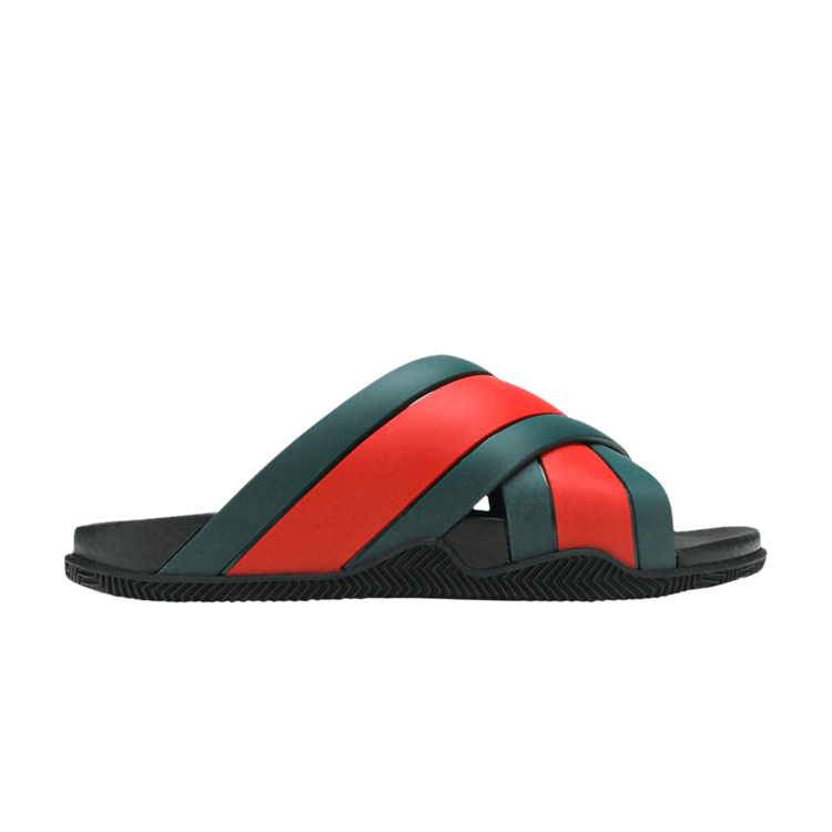 Gucci Rubber Slide Green Red