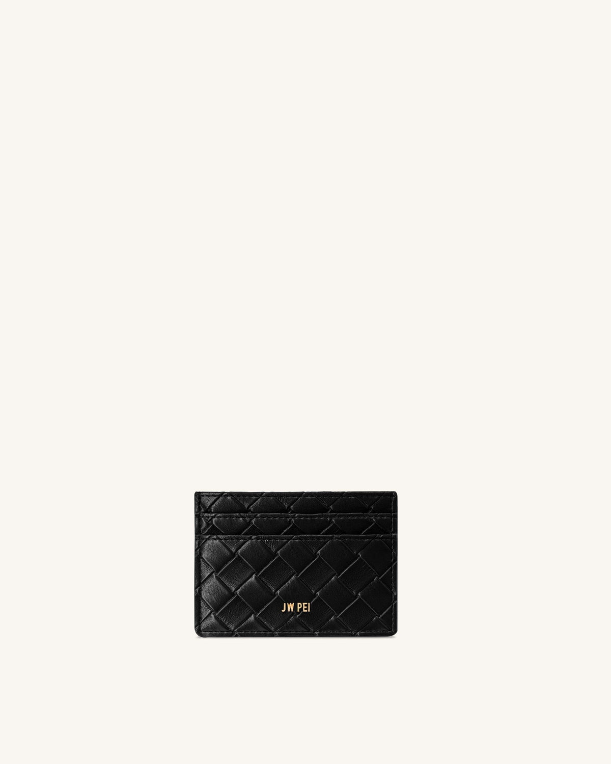 Woven Texture Card Holder - Dark Brown Green