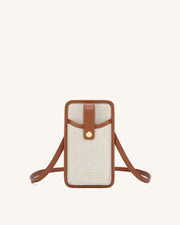 Jw Pei Aylin Canvas Phone Bag Brown