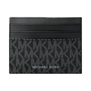 Michael Kors Cooper Signature Logo Card Case Black