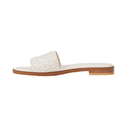 Carissa Signature Logo Slide Sandal VANILLA COMBO