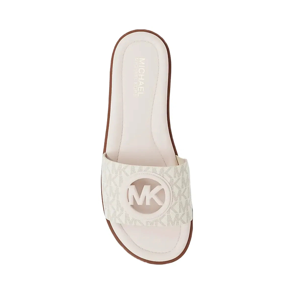 Carissa Signature Logo Slide Sandal VANILLA COMBO