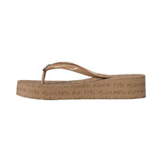 Bedford Logo Flip Flop CAMEL