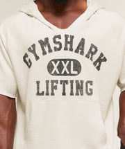 Gymshark Summer Pump Cover Short Sleeve Hoodie Iron Blue