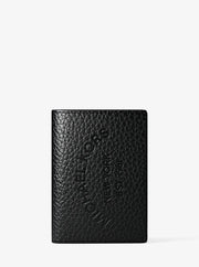 Michael Kors Cooper Pebbled Leather Bi-Fold Card Case Black
