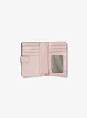 Michael Kors Jet Set Medium Signature Logo Bi-Fold Wallet Powder Blush