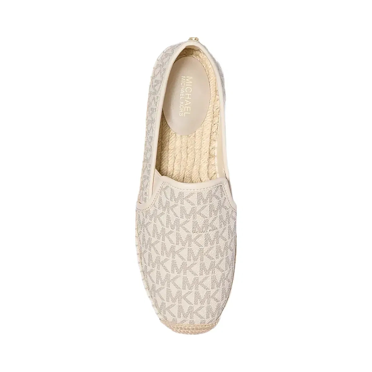 Michael Kors Hastings Signature Logo Slip-On Espadrille Vanilla