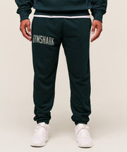 Gymshark Worn Graphic Joggers Black