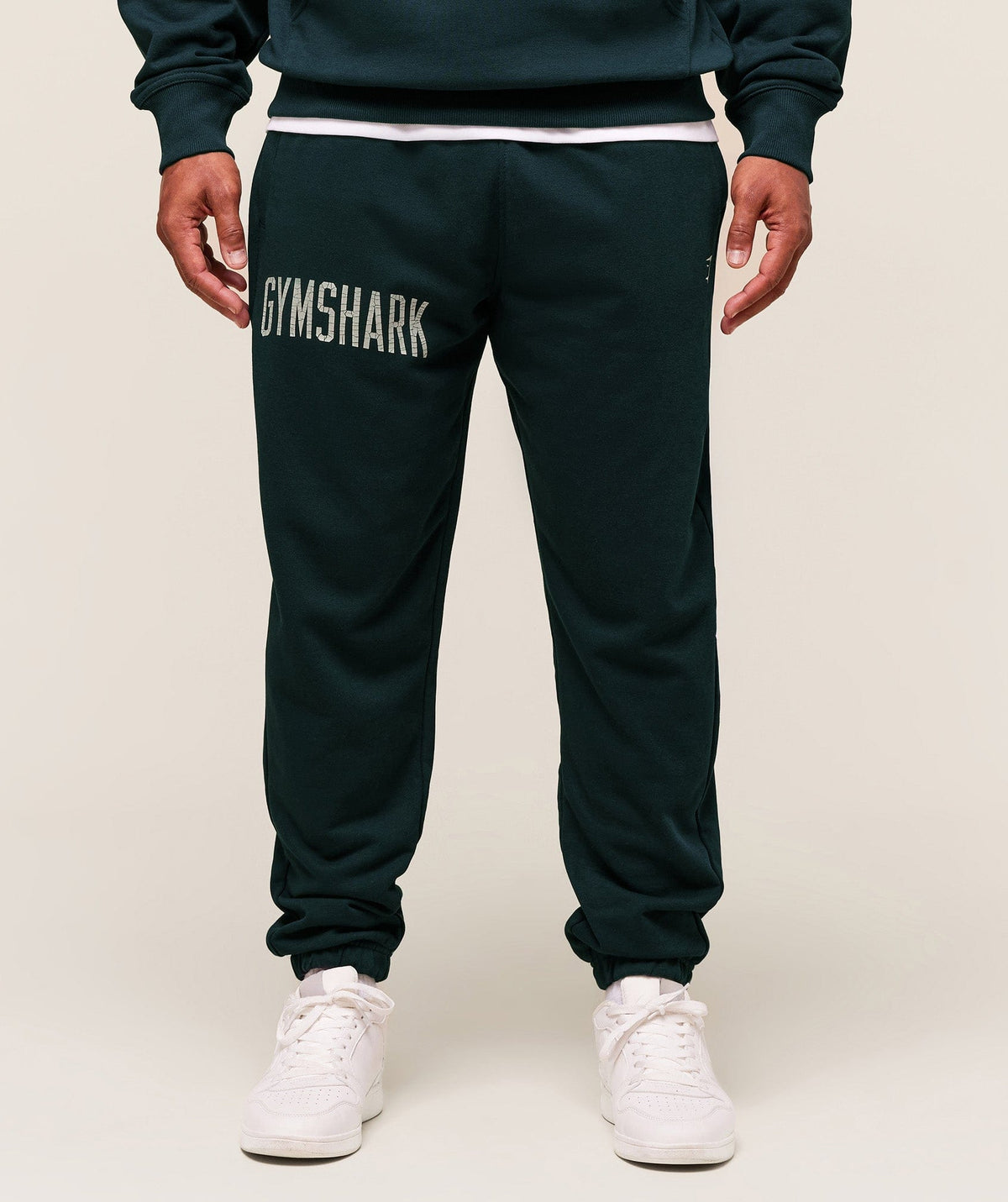 Gymshark Worn Graphic Joggers Black