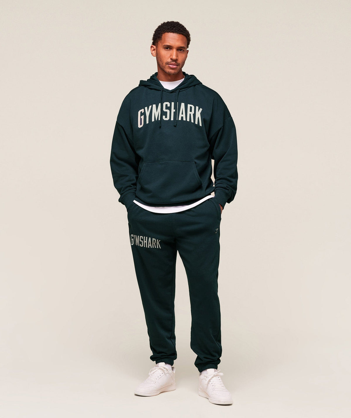Gymshark Worn Graphic Joggers Black