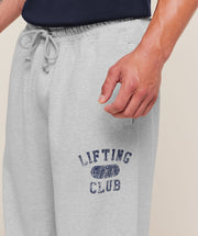 Gymshark Retro Collegiate Graphic Wide Leg Pants Bros Soft Grey Marl