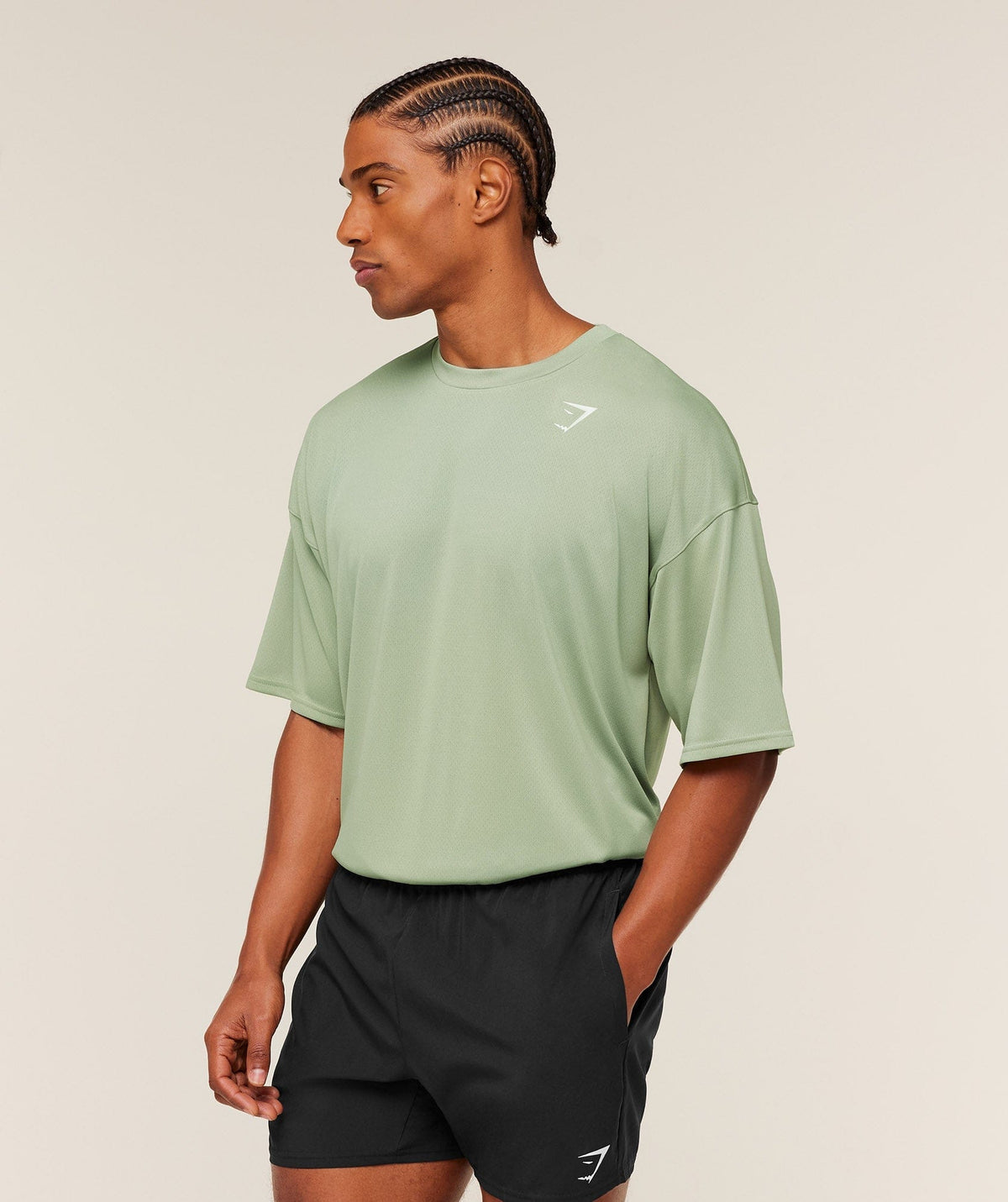 Gymshark Arrival Oversized T-Shirt Gs Haze Green