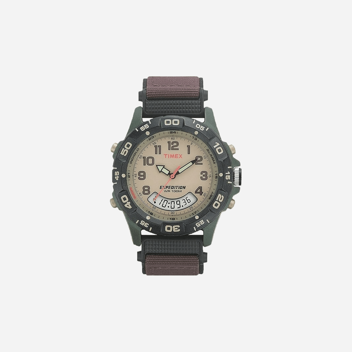 Timex Expedition Camper Tan Dial Brown Strap Watch