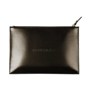 Hourglass Vegan Leather Makeup Clutch - Bronze