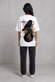 GRENADE WHITE WOMEN’S OVERSIZED T-SHIRT