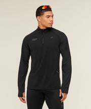 Gymshark Running Elite 1/4 Zip Black