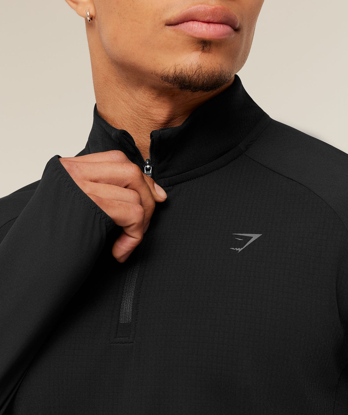 Gymshark Running Elite 1/4 Zip Black