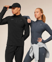 Gymshark Running Elite 1/4 Zip Black