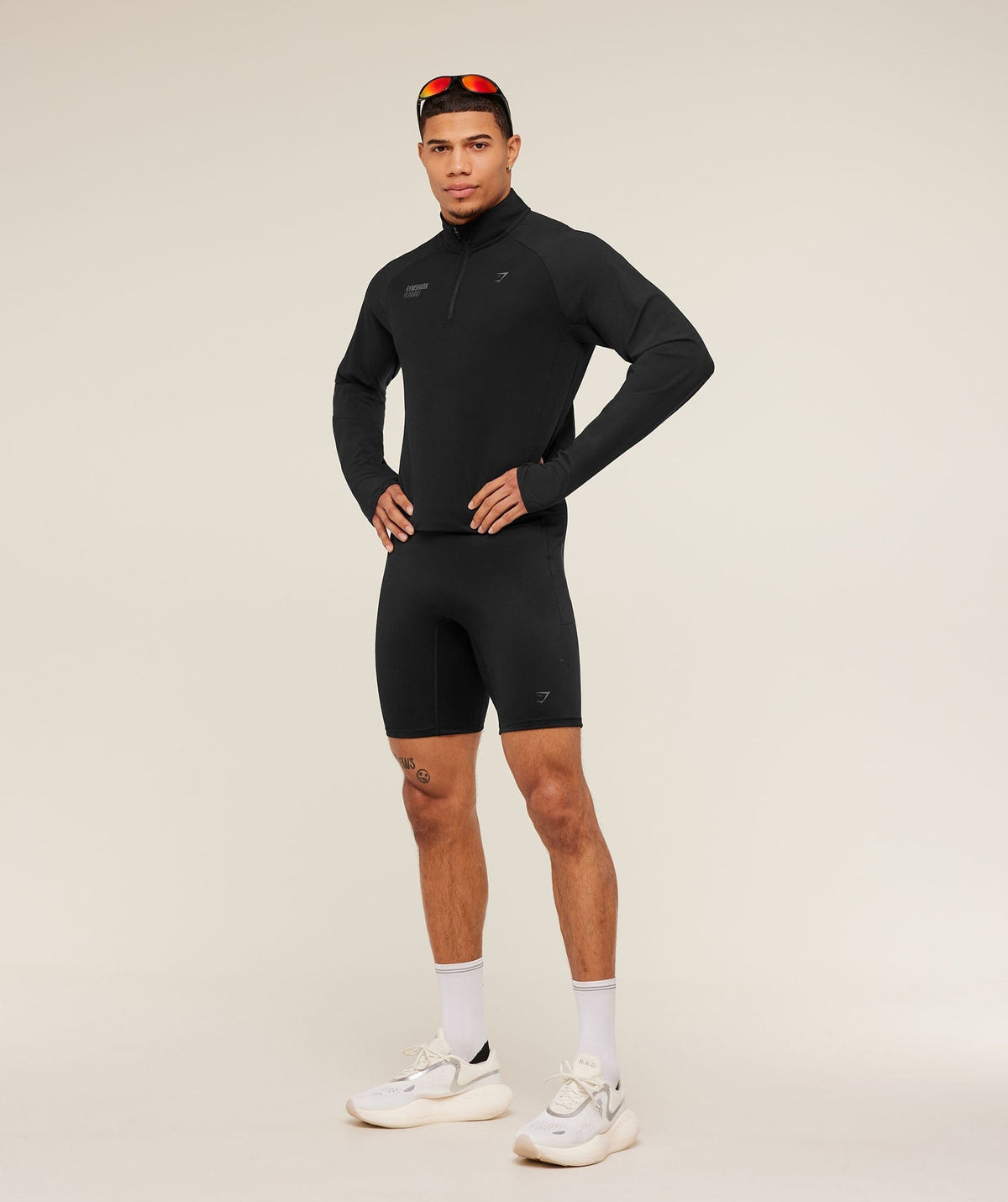 Gymshark Running Elite 1/4 Zip Black