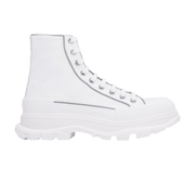 Alexander McQueen Tread Slick Boot White Silver