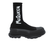 Alexander McQueen Tread Slick Boot Black Graffiti