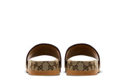 Gucci GG Canvas Slide Sandal Beige Monogram