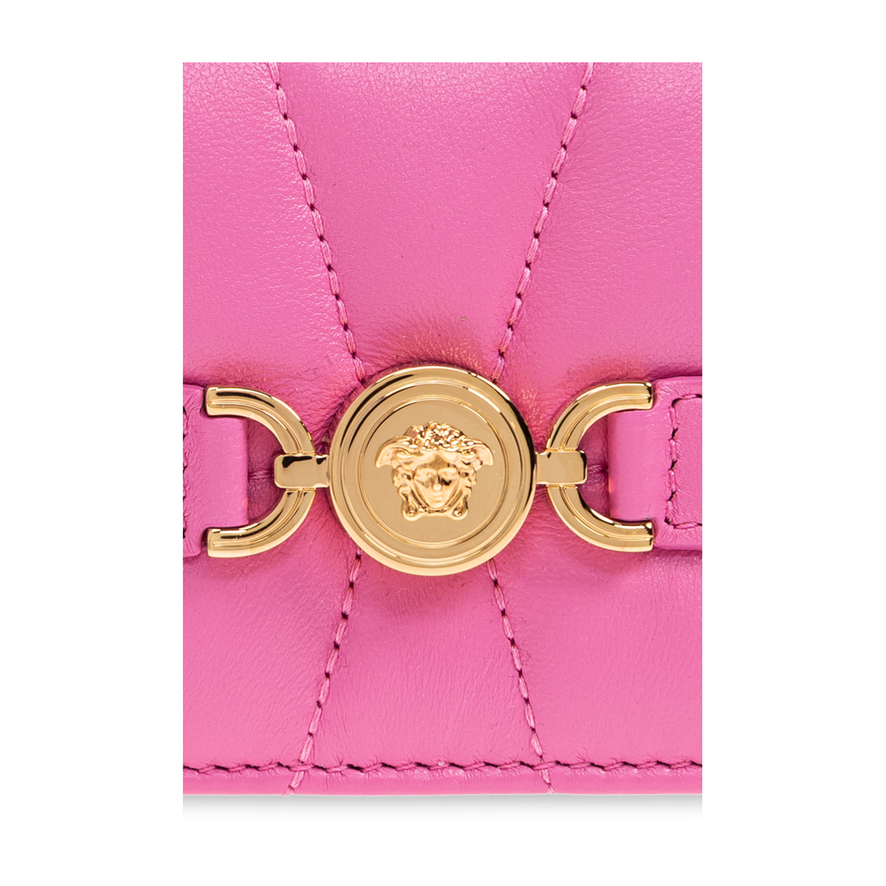 Medusa '95 Quilted Nappa Card Holder - Pink