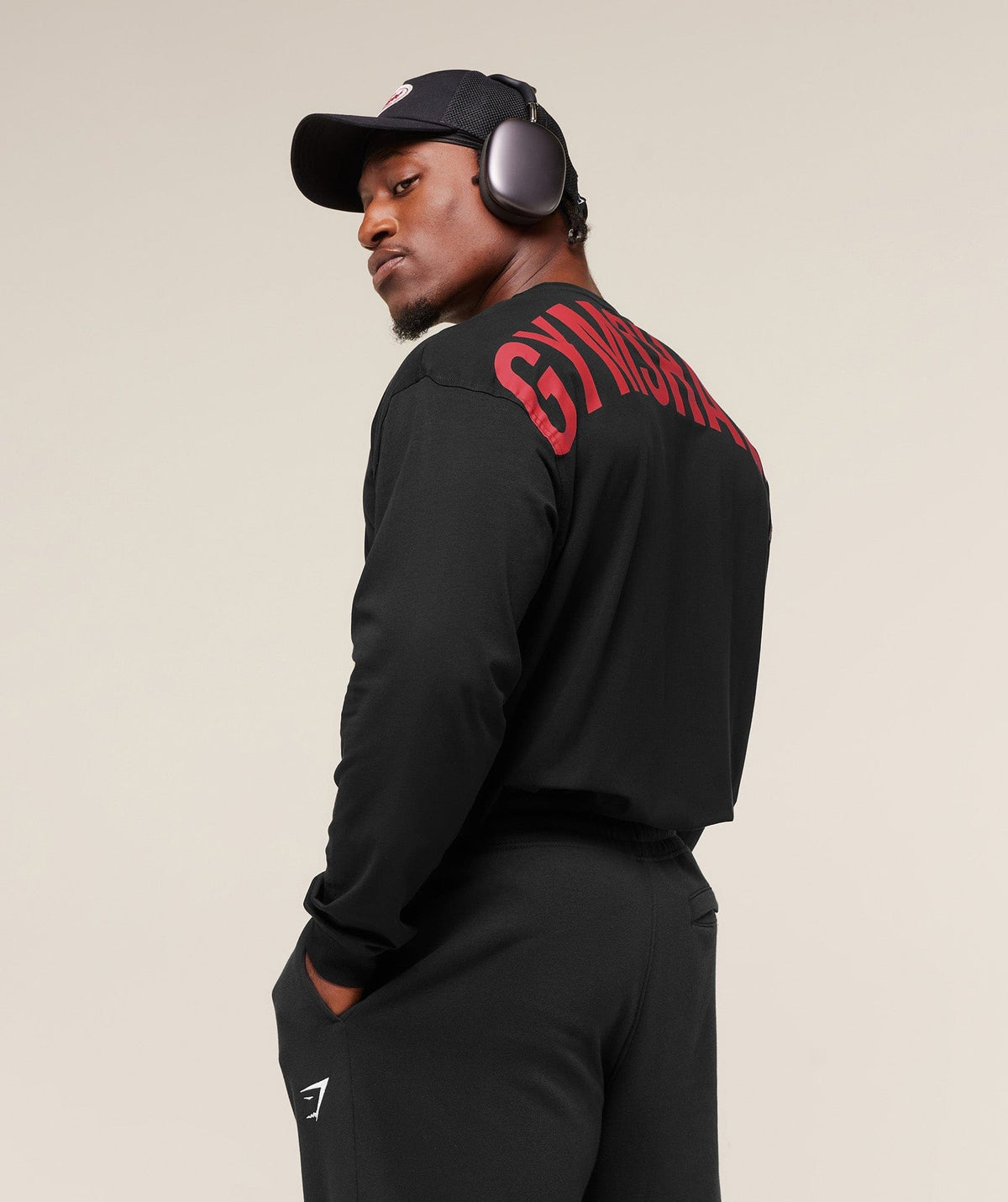 Gymshark Power Long Sleeve T-Shirt Charcoal Core Marl