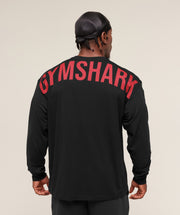 Gymshark Power Long Sleeve T-Shirt Charcoal Core Marl