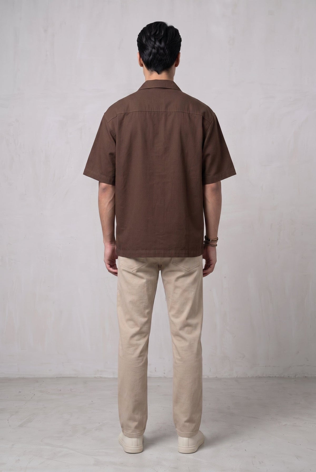 UTILITY BROWN MEN'S SHIRT