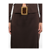 Satin Midi Skirt