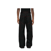 Contrast Stitches Cargo Pants