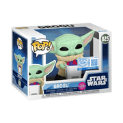Pop! Grogu with Snack (Flocked)