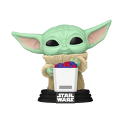 Pop! Grogu with Snack (Flocked)
