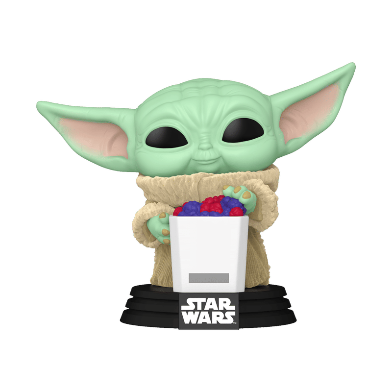 Pop! Grogu with Snack (Flocked)