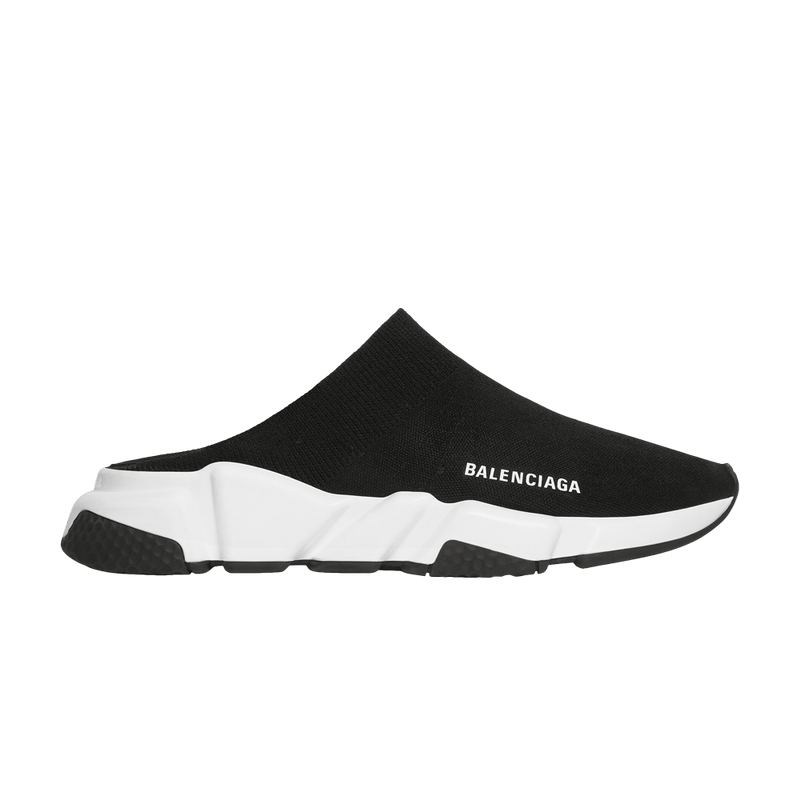 Balenciaga Speed Mule Black White