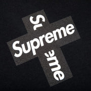 Supreme Cross Logo Black T-Shirt