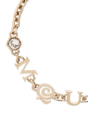logo charm bracelet