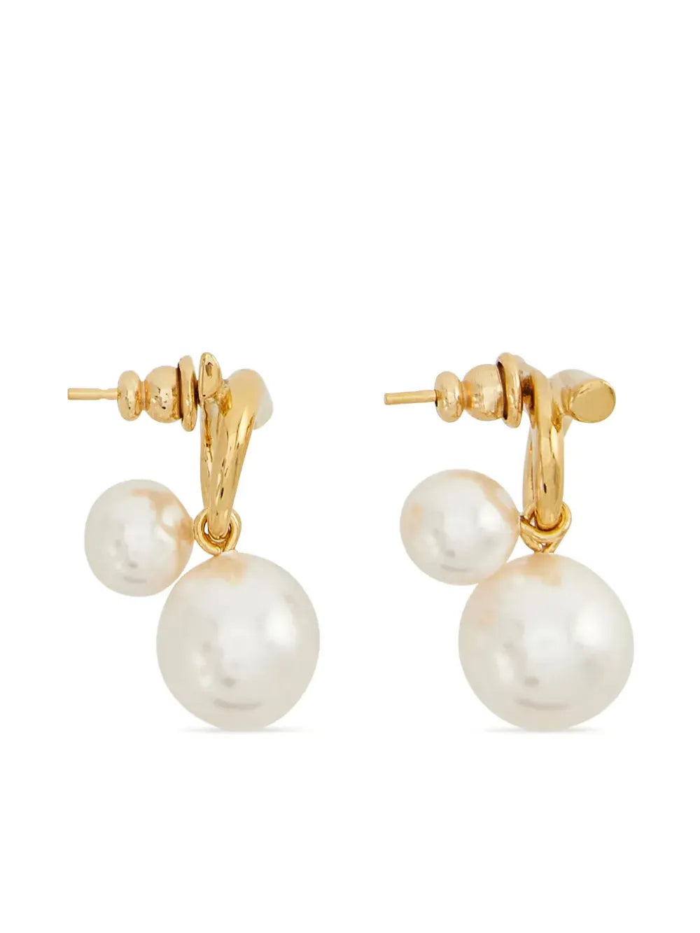 faux-pearl embellished earrings