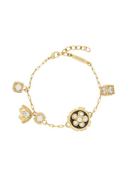 flower-charm bracelet
