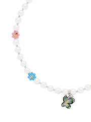 x Hattie Stewart The Garden Pearl Station necklace