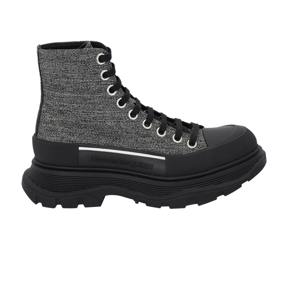 Alexander McQueen Wmns Tread Slick Boot 'Silver Black'
