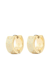 small T monogram hoop earrings