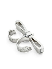 Gianni Ribbon crystal cuff ring