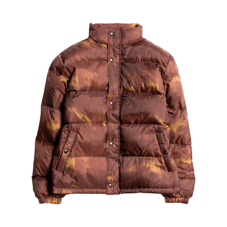 Stussy Aurora Puffer Jacket Brown
