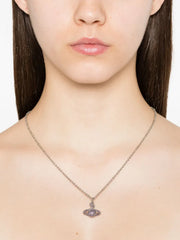 crystal-embellished orb necklace