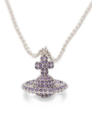 crystal-embellished orb necklace