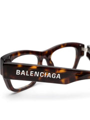 logo-print rectangle-frame glasses