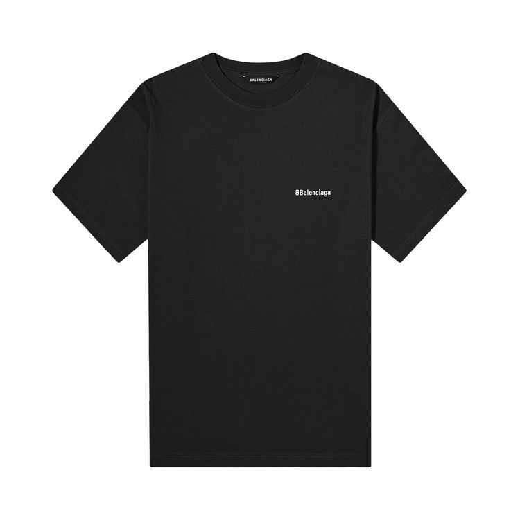 Balenciaga Corporate Logo T-Shirt Black/White