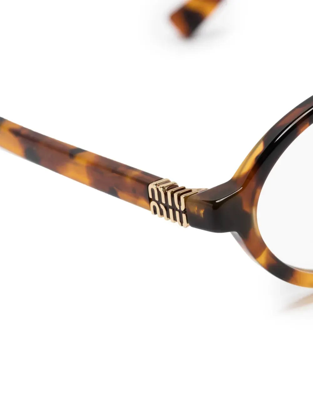 tortoiseshell oval-frame glasses